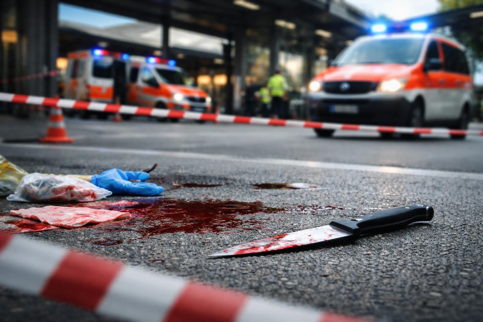 Redaktionelle Szene zum Thema „Drei Verletzte nach Messerangriff am Bahnhof Winterthur“