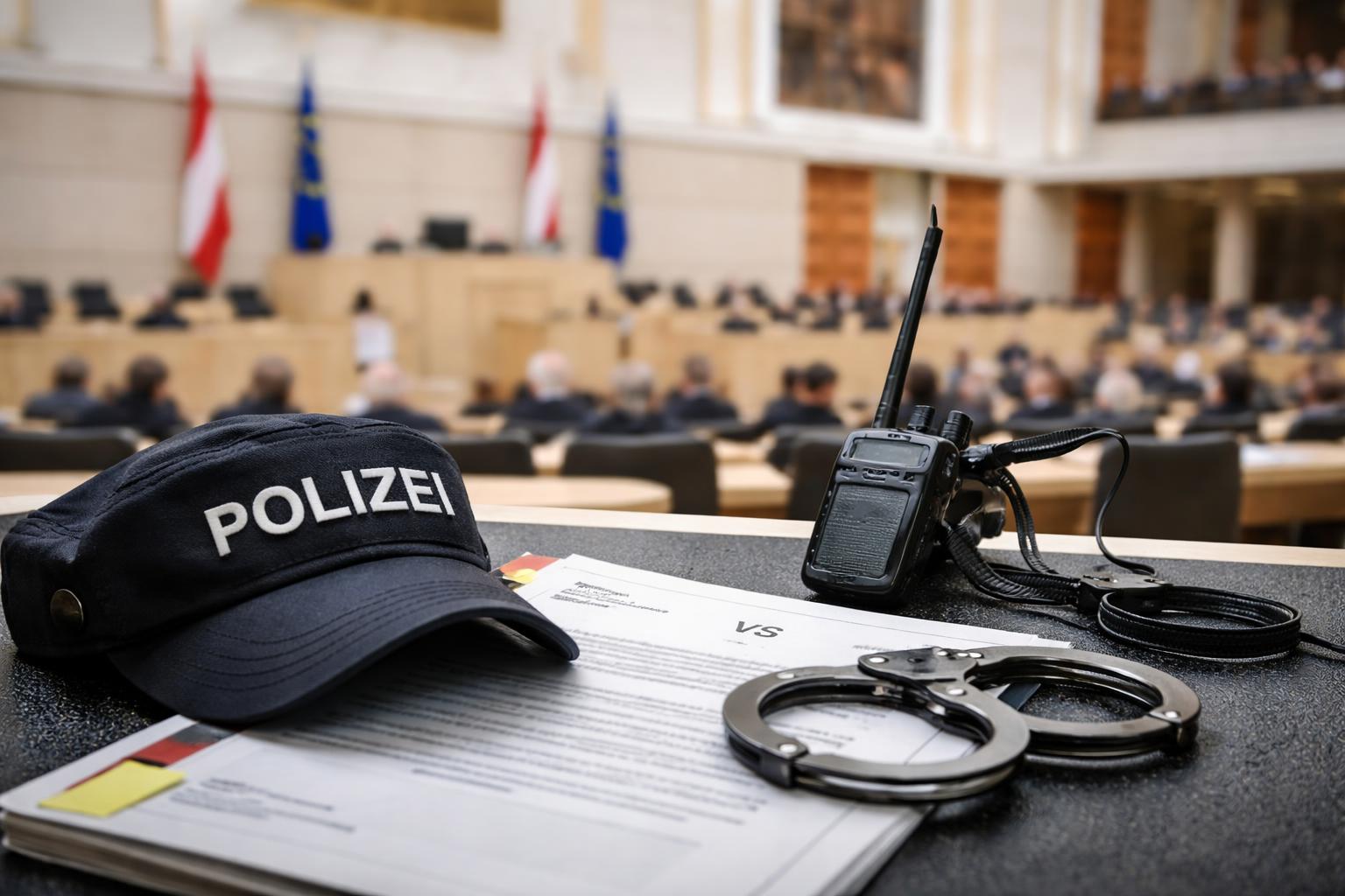Redaktionelle Szene zum Thema „DSN warnt vor Ex-Identitären im Parlament – Widerspruch zu Rosenkranz“
