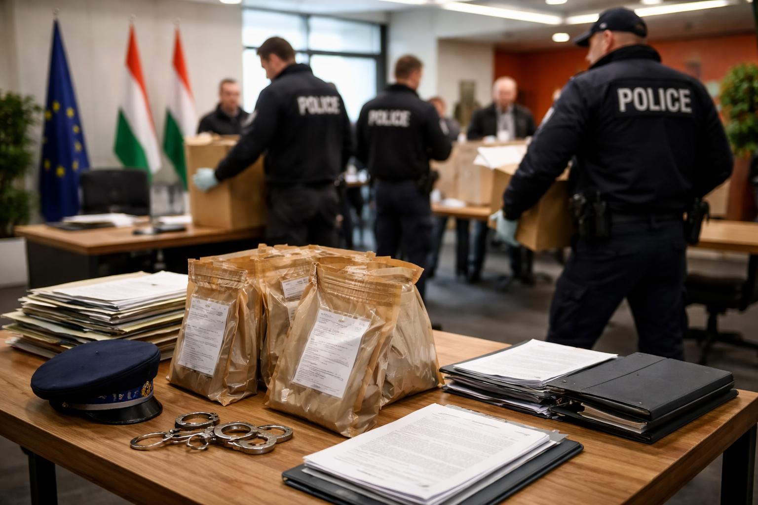 Redaktionelle Szene zum Thema „Durchsuchung bei Orbáns Fidesz wegen Verdachts auf Veruntreuung“