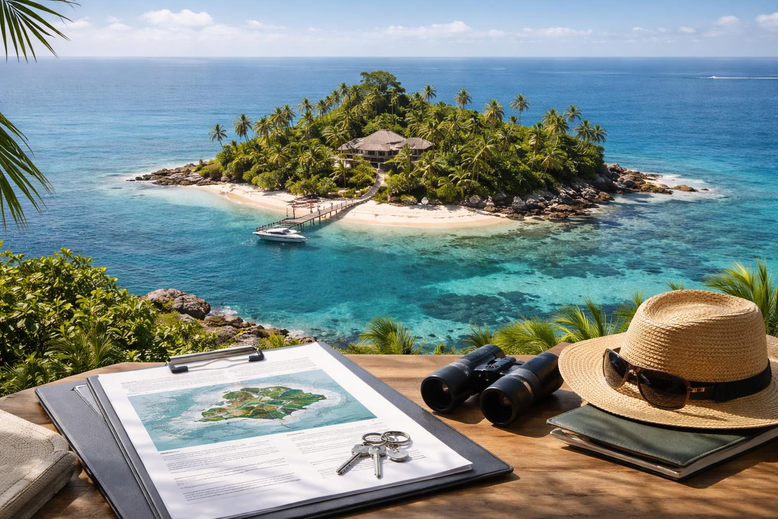 Redaktionelle Szene zum Thema „Eine Insel kaufen: Was Interessenten wissen sollten“