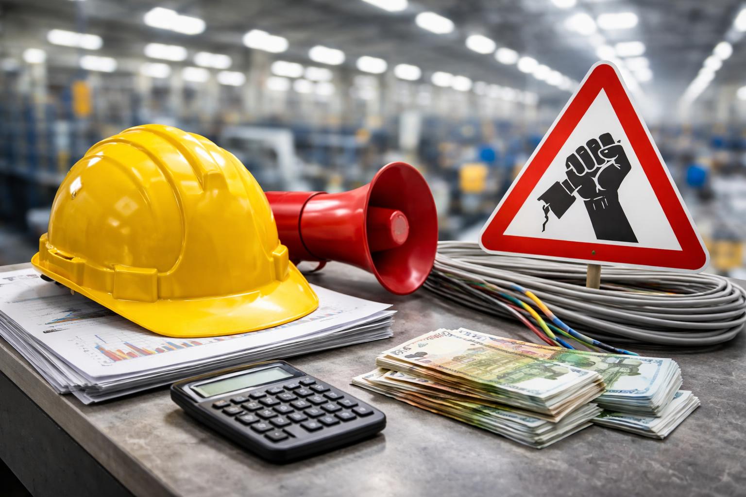 Redaktionelle Szene zum Thema „Einigung in der Elektroindustrie verhindert Streik“