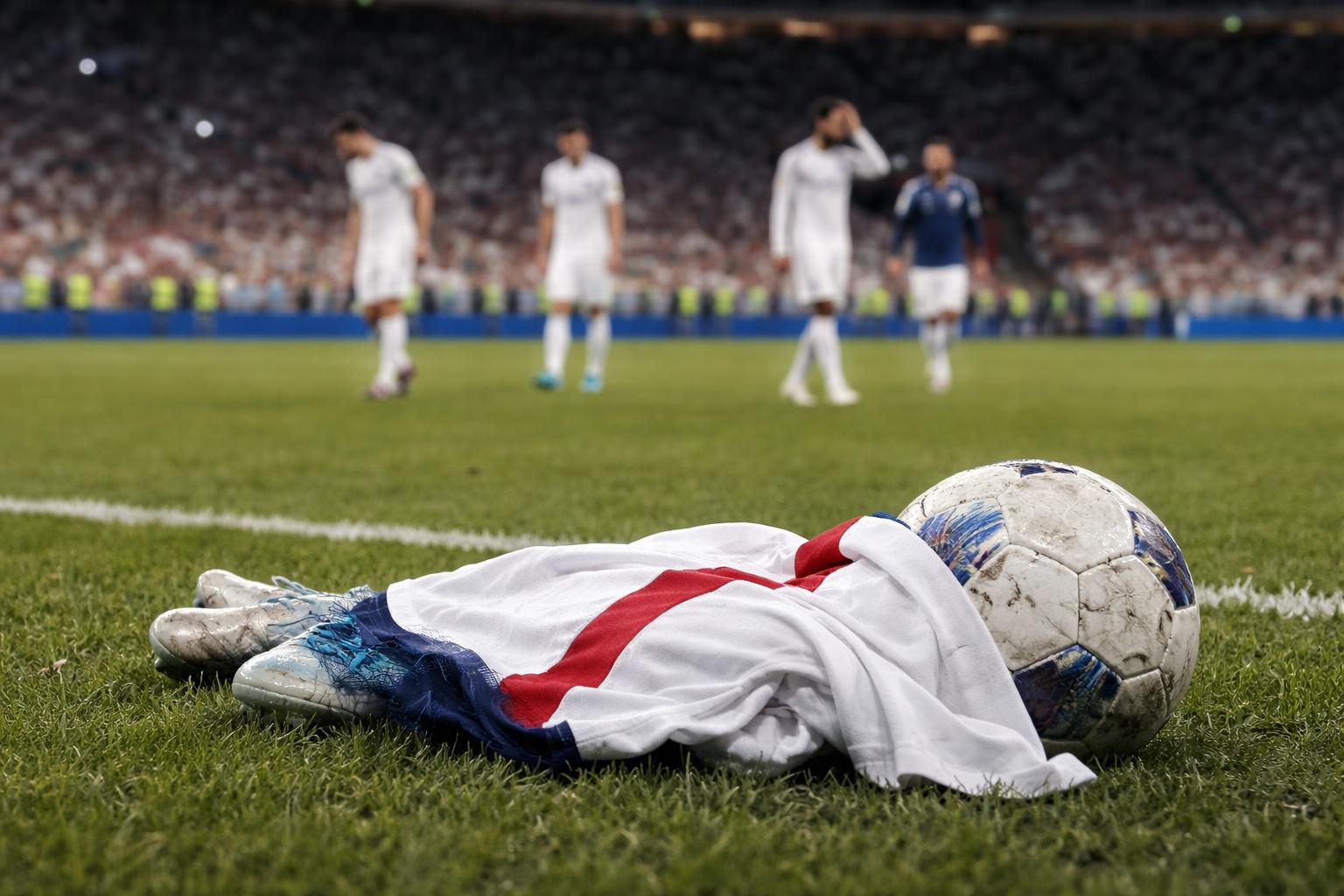 Redaktionelle Szene zum Thema „England verpasst das Finale und bleibt auf der Suche nach dem nächsten Titel“