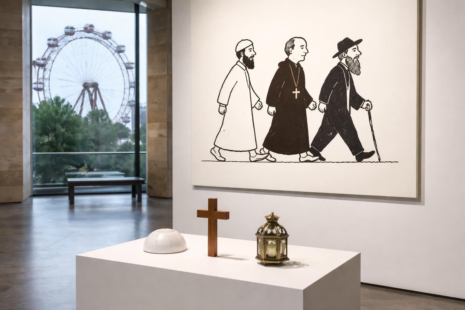 Redaktionelle Szene zum Thema „Eran Shakine im Jüdischen Museum Wien: Wenn ein Witzanfang zur Religionslektion wird“