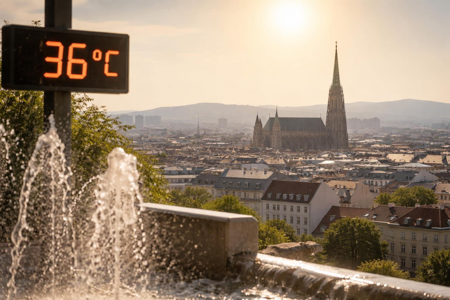 Redaktionelle Szene zum Thema „Erste große Hitzewelle des Jahres bringt bis zu 36 Grad und Tropennächte“