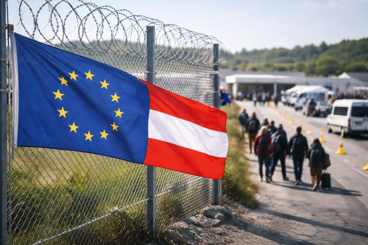 Redaktionelle Szene zum Thema „EU-Asylpakt tritt in Kraft: Was sich für Migration und Asyl ändert“