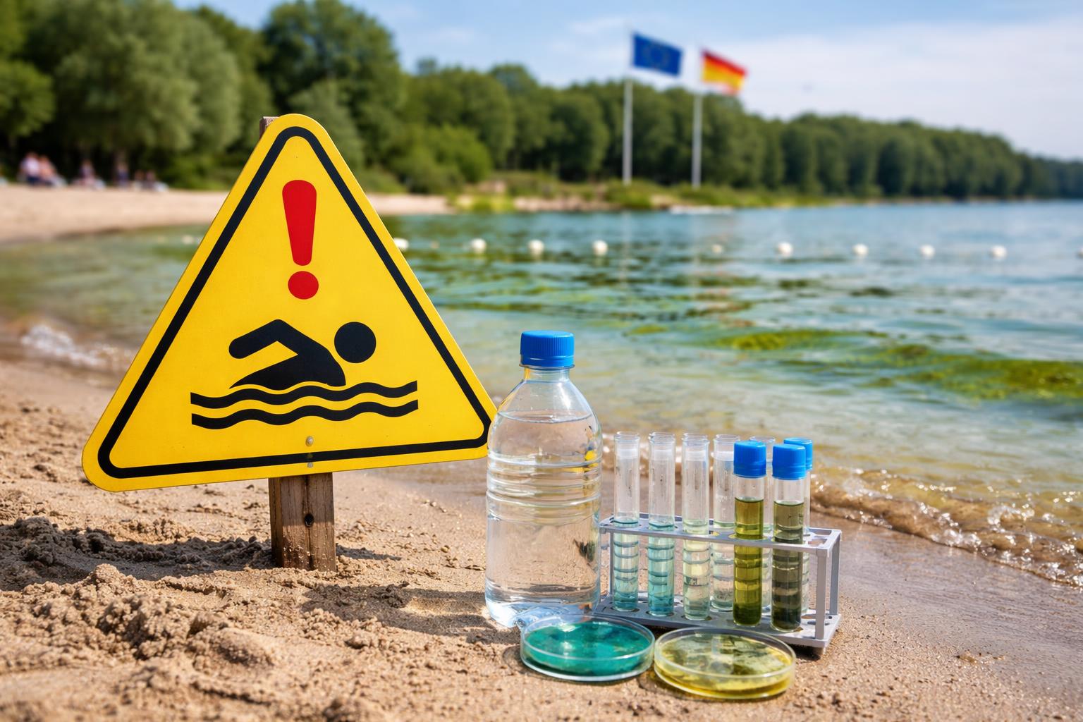 Redaktionelle Szene zum Thema „EU-Badegewässer besser bewertet als sie sind? Kritik an aktueller Einstufung“