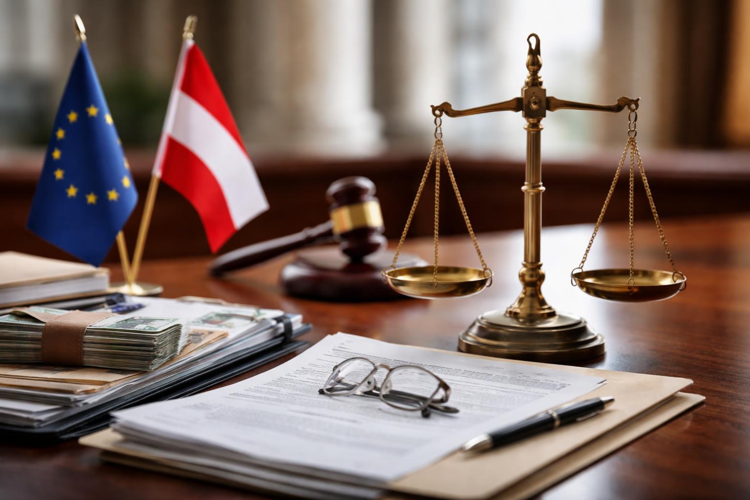 Redaktionelle Szene zum Thema „EU-Bericht rügt Österreich bei Lobbykontrolle und Justizposten“
