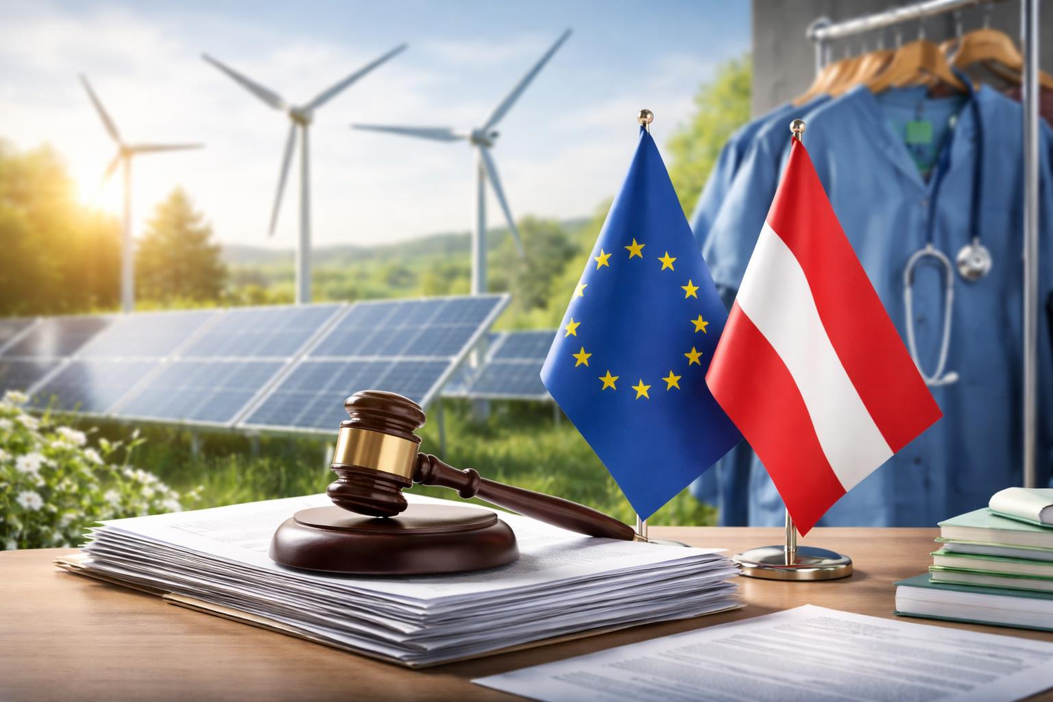 Redaktionelle Szene zum Thema „EU startet zwei Vertragsverletzungsverfahren gegen Österreich“