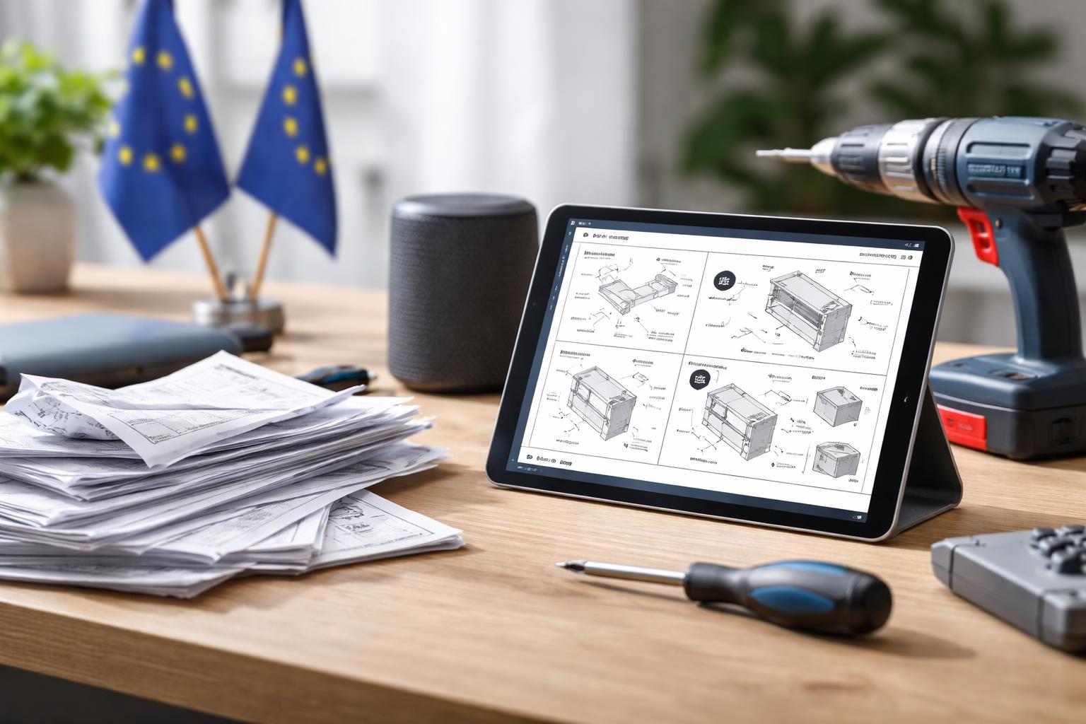 Redaktionelle Szene zum Thema „EU will bei Produktanleitungen stärker auf digital setzen“