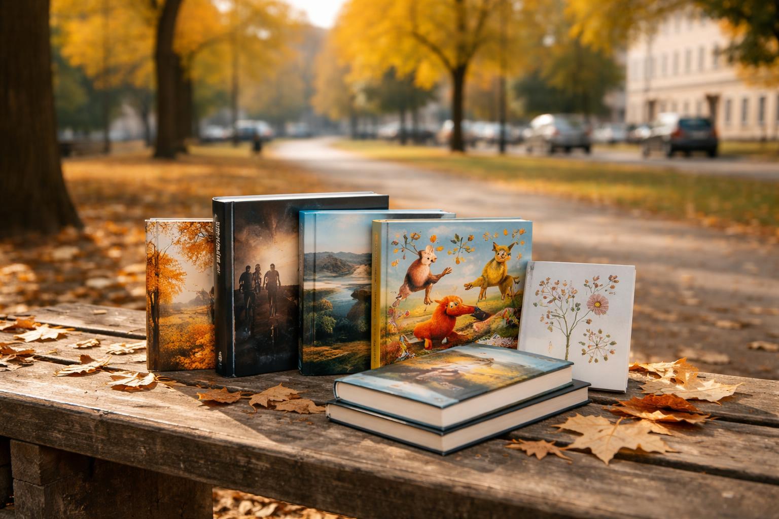 Redaktionelle Szene zum Thema „Familiengeschichte und Herbstliteratur prägen die Buchtipps der Woche“