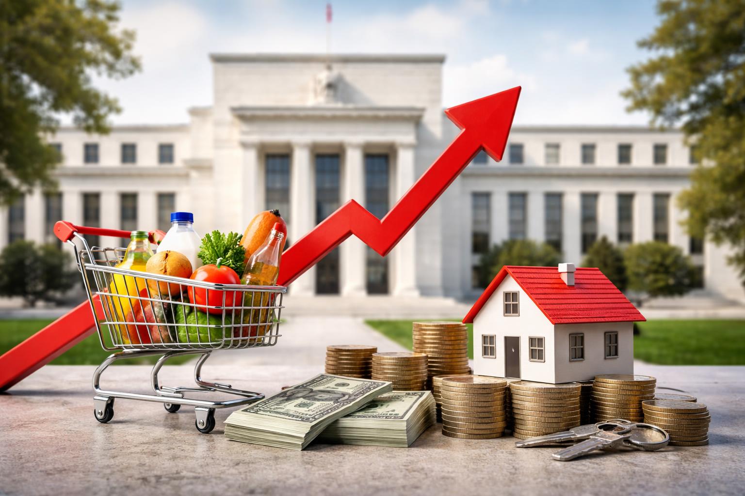 Redaktionelle Szene zum Thema „Fed vor Zinssitzung im Spagat zwischen Inflation und Konjunktur“