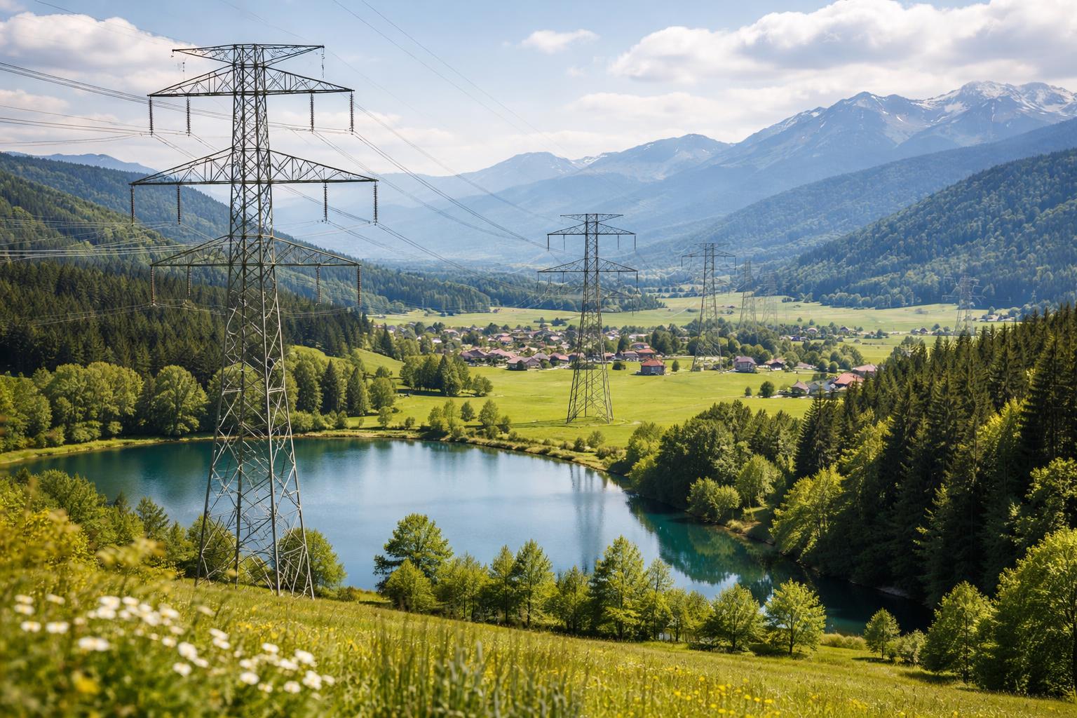 Redaktionelle Szene zum Thema „Feldkirchen fürchtet Folgen möglicher 380-kV-Trasse“