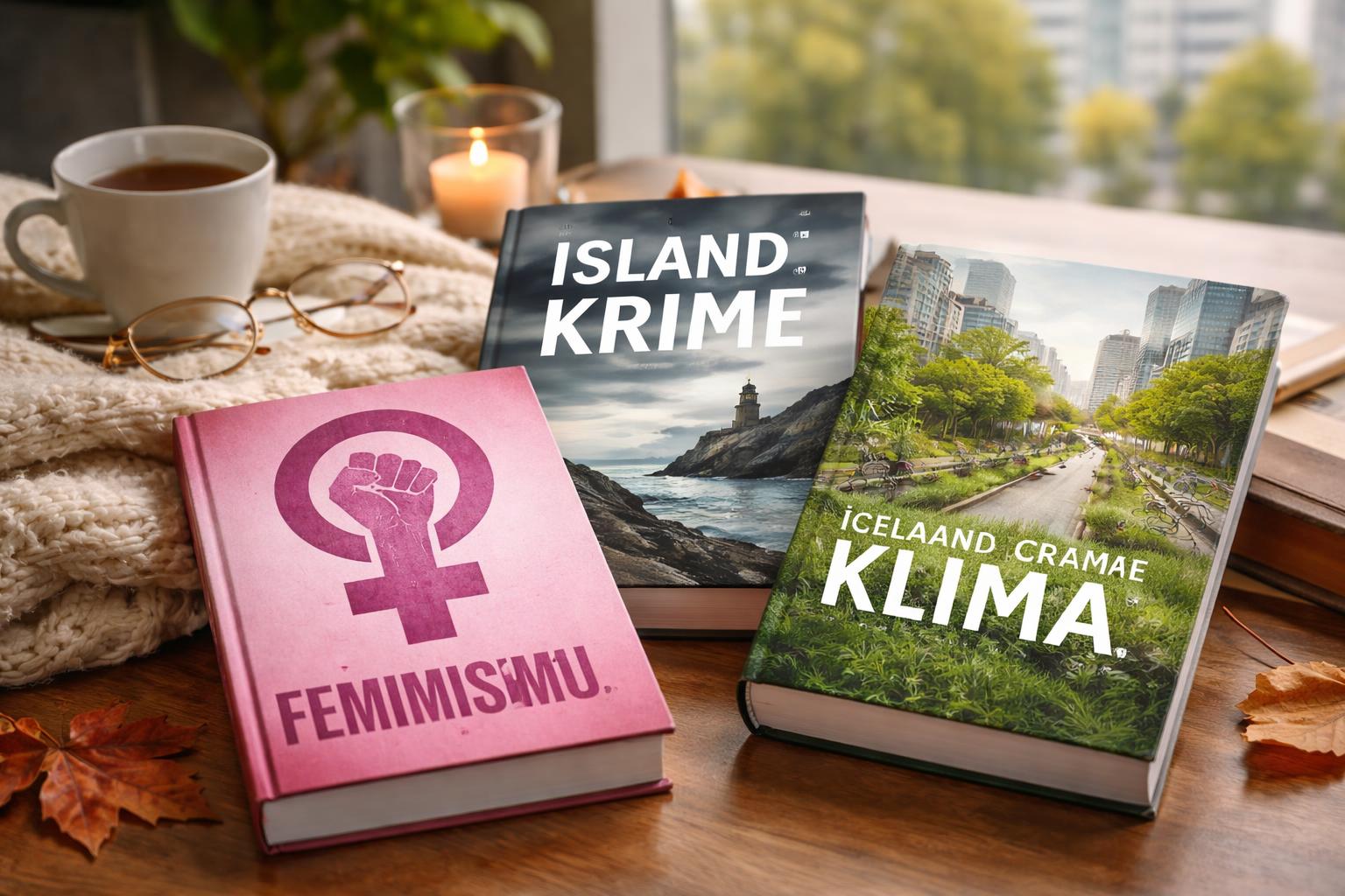 Redaktionelle Szene zum Thema „Feminismus, Island-Krimi und Stadtklima: Neue Sach- und Lesetipps für den Herbst“