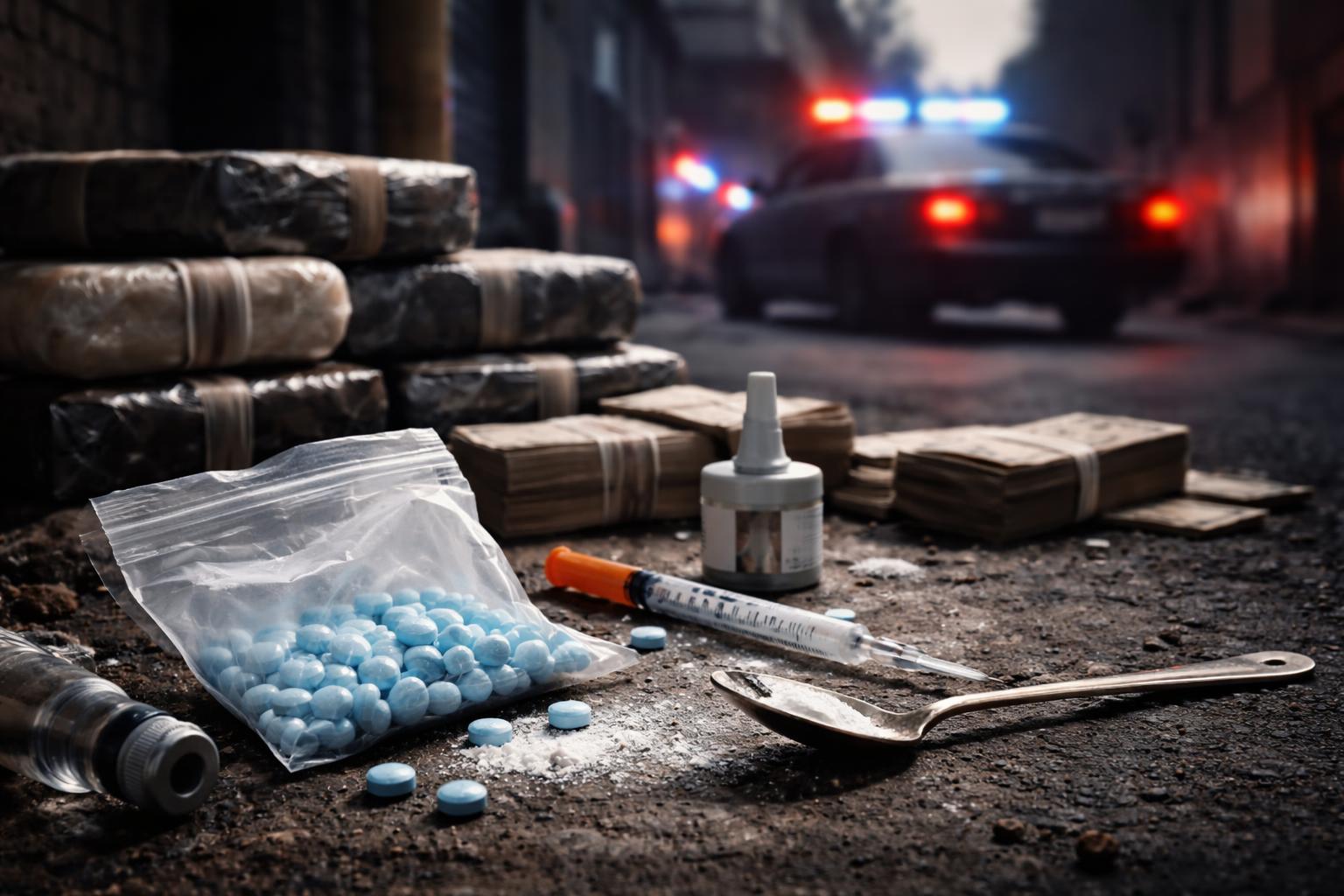 Redaktionelle Szene zum Thema „Fentanyl-Krise in den USA: Warum der Kampf gegen die tödliche Droge kaum zu gewinnen ist“