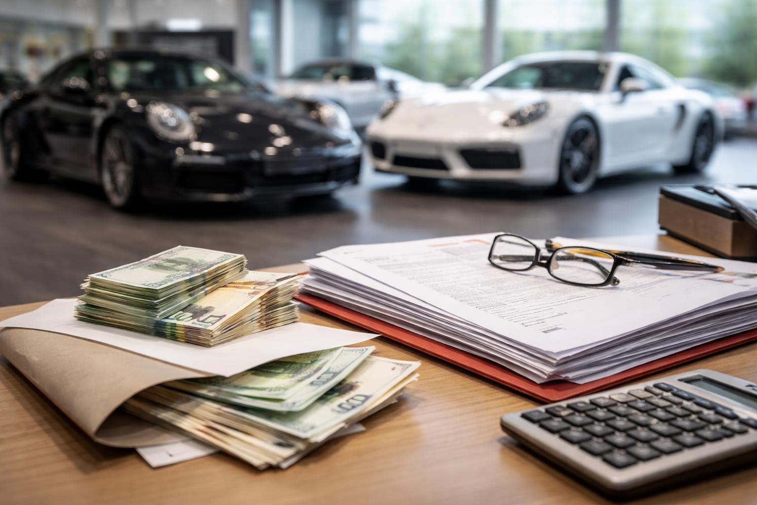 Redaktionelle Szene zum Thema „Finanzministerium fordert Covid-Hilfen von Autohändlern zurück“