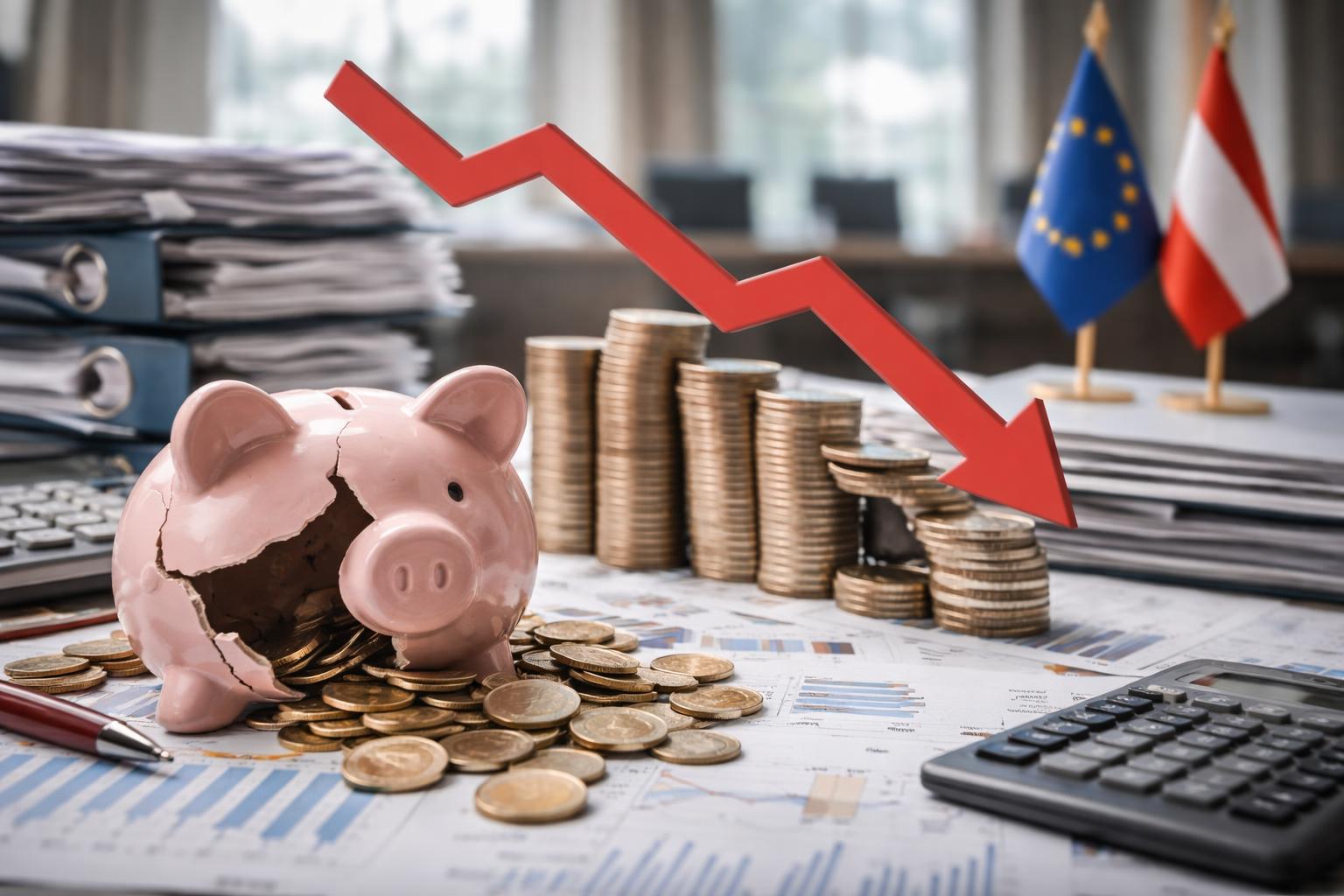 Redaktionelle Szene zum Thema „Fiskalrat hält Defizitziel für unerreichbar“