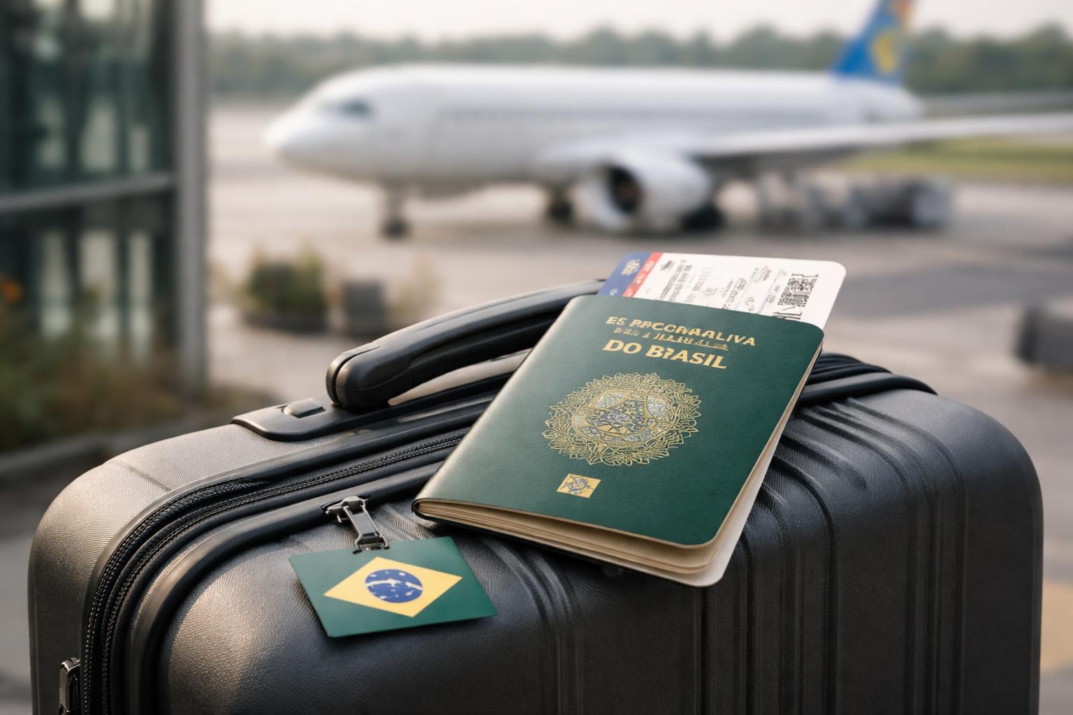 Redaktionelle Szene zum Thema „Flavio Bolsonaro verlässt Brasilien nach der Wahl und reist in die USA“
