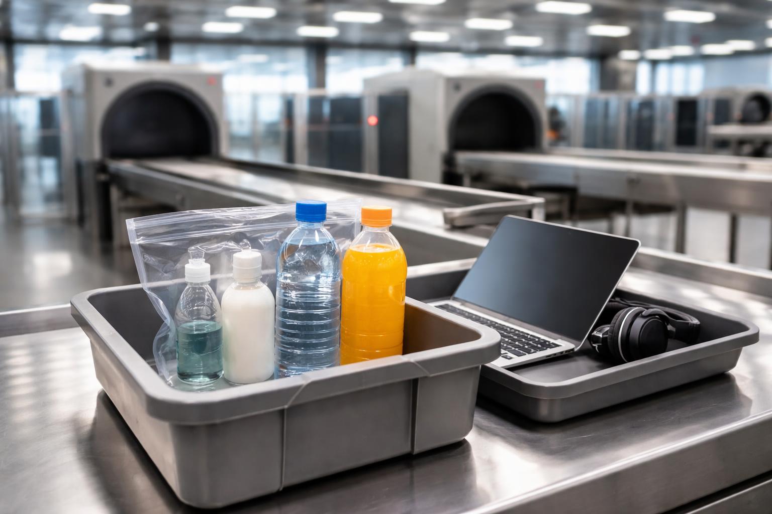 Redaktionelle Szene zum Thema „Flughafen Wien lockert Sicherheitskontrolle: Bis zu zwei Liter Flüssigkeit im Handgepäck erlaubt“
