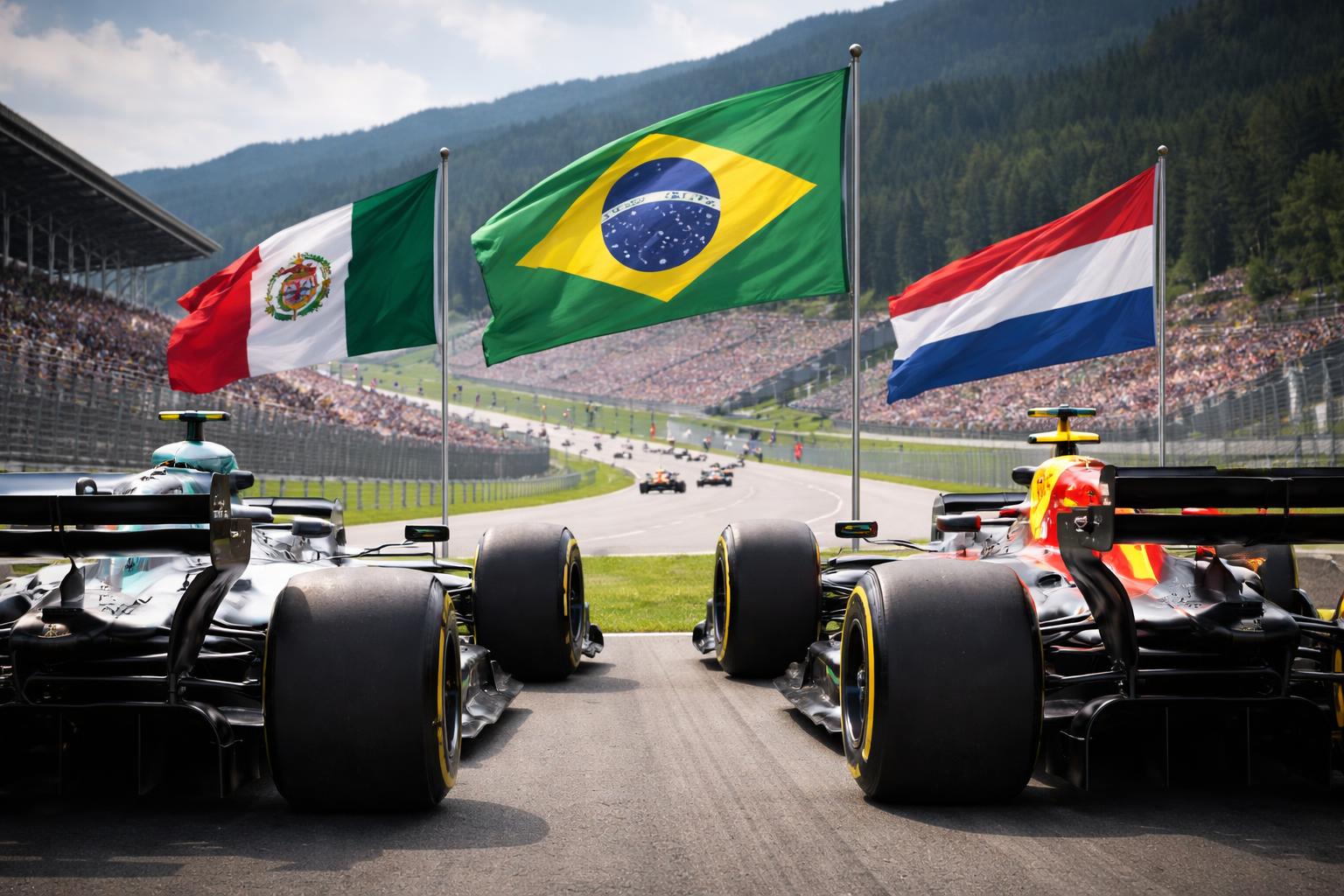 Redaktionelle Szene zum Thema „Formel 1 in Spielberg: Hamilton drückt Brasilien die Daumen, Perez hadert mit WM-Termin“
