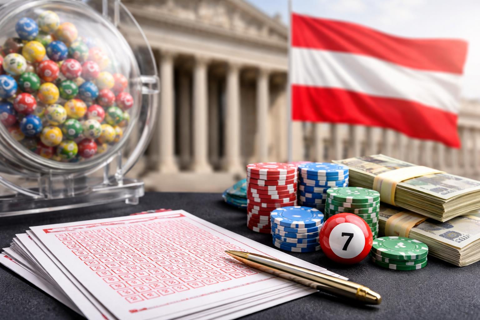 Redaktionelle Szene zum Thema „Französischer Glücksspielkonzern bereitet sich auf Lotterie-Lizenz in Österreich vor“