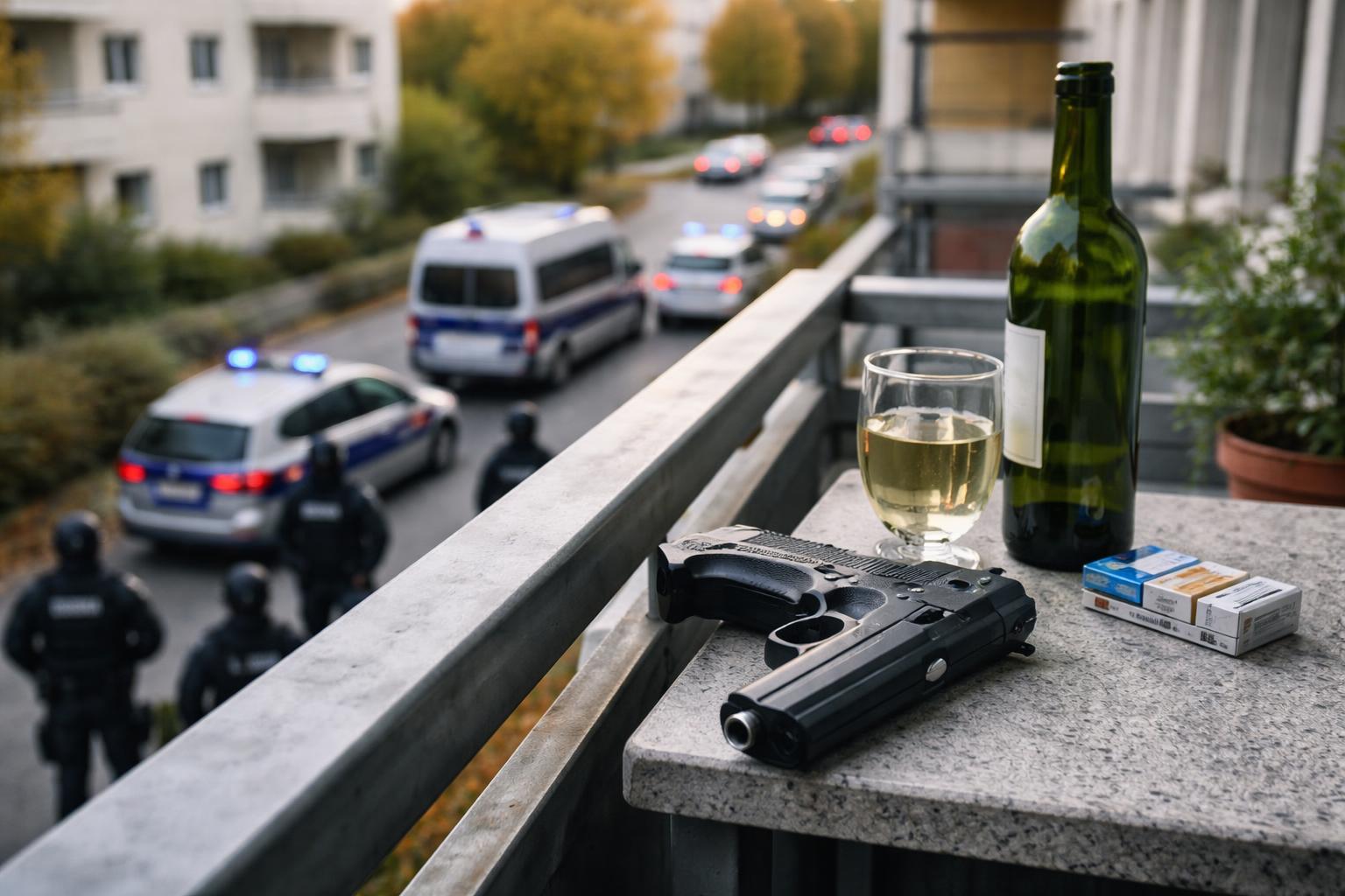 Redaktionelle Szene zum Thema „Frau bedrohte Nachbarn in Klagenfurt mit Waffe“