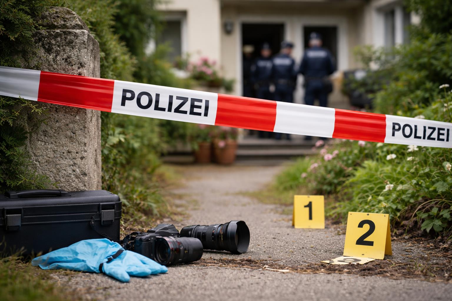 Redaktionelle Szene zum Thema „Frau im Bezirk Baden tot aufgefunden: Polizei prüft Sturz und Fremdverschulden“