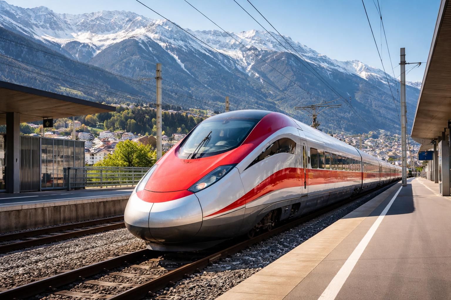 Redaktionelle Szene zum Thema „Frecciarossa fährt künftig auch über Innsbruck nach Deutschland“
