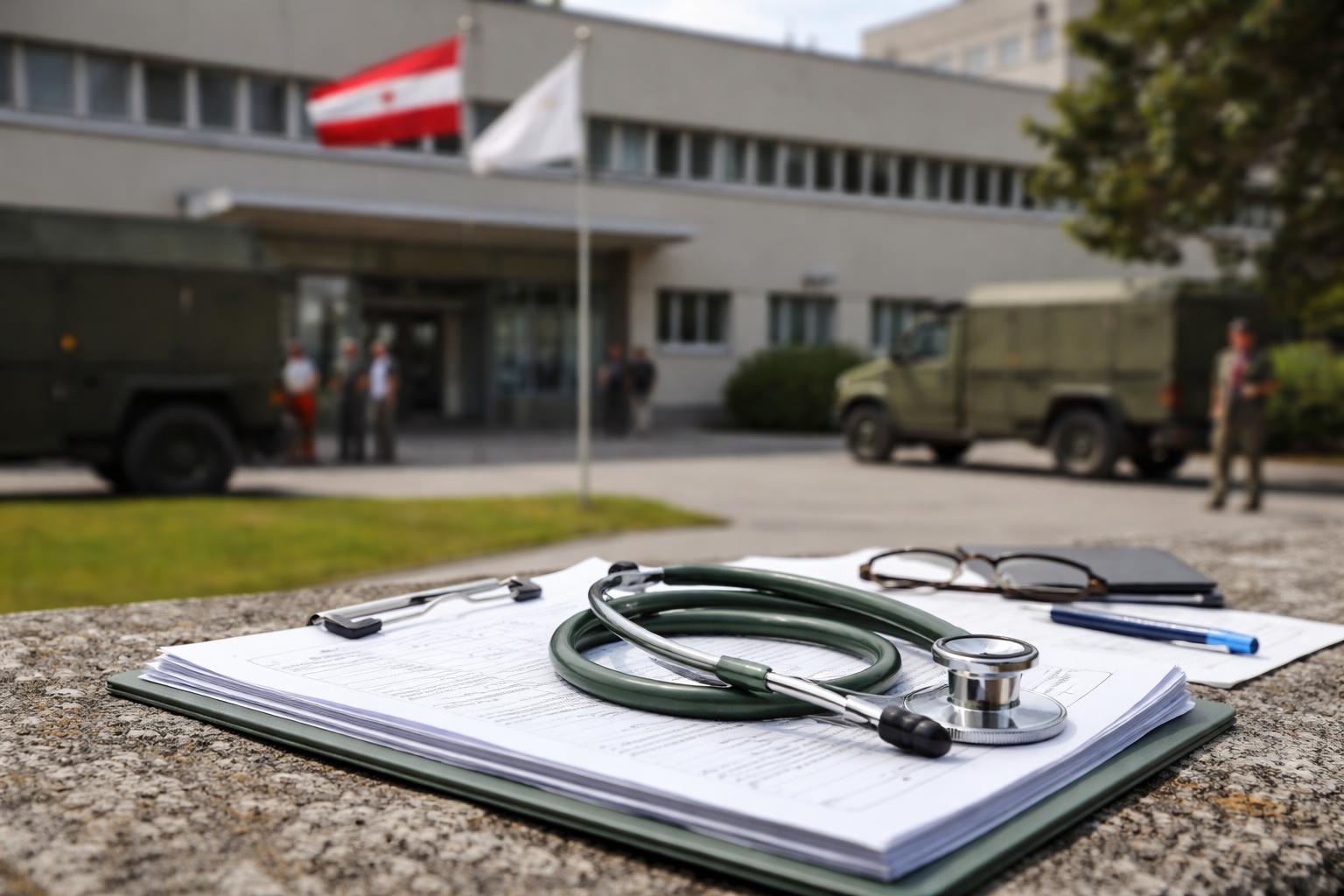 Redaktionelle Szene zum Thema „Freispruch für Ex-Bundesheerarzt wegen Abrechnung im Heeresspital“