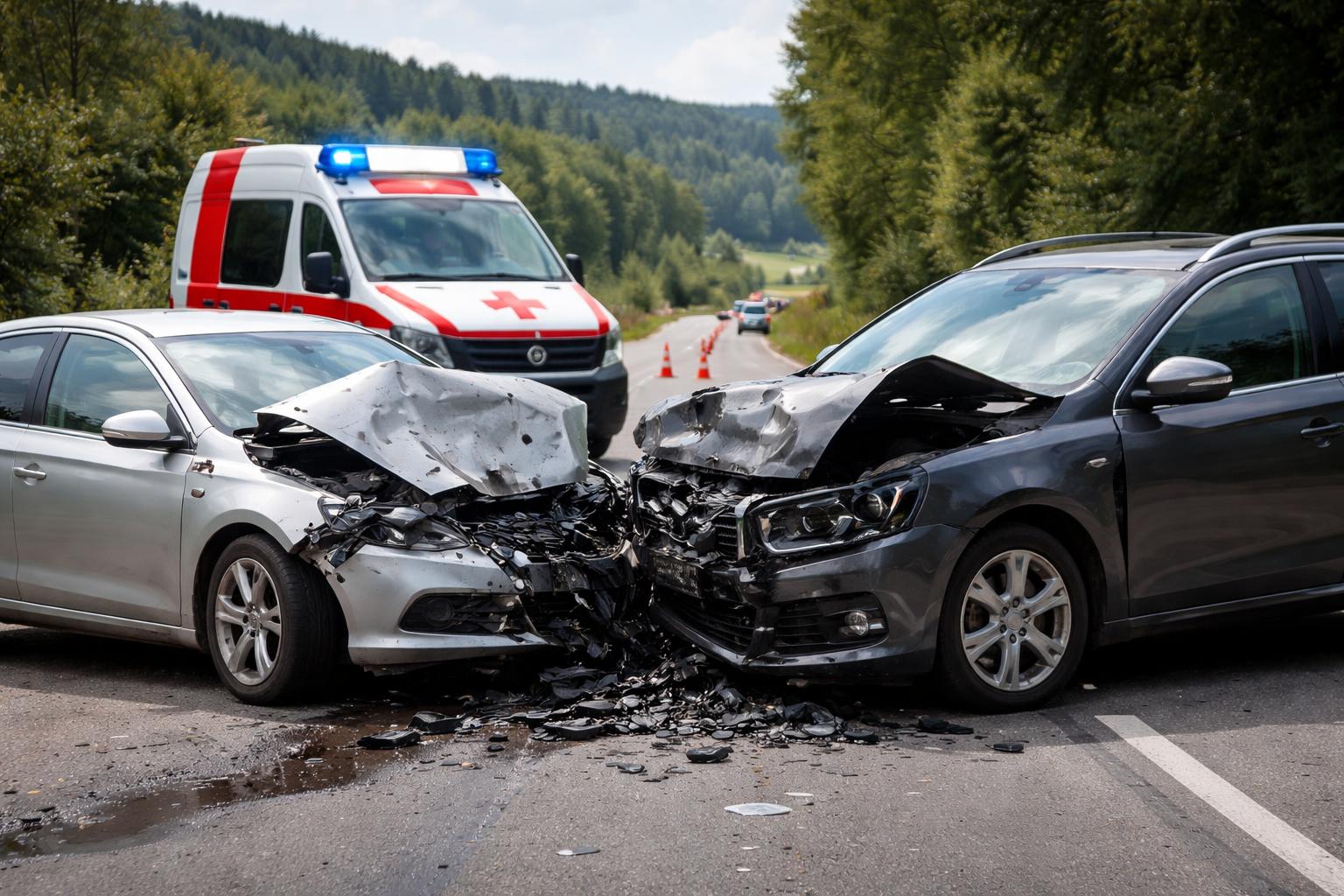 Redaktionelle Szene zum Thema „Frontalkollision in Lichtenberg: Spurassistent dürfte Unfall ausgelöst haben“