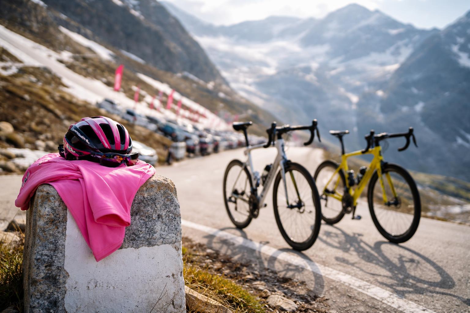 Redaktionelle Szene zum Thema „Gall peilt im Giro noch das Podest an – nur Vingegaard liegt klar vor ihm“
