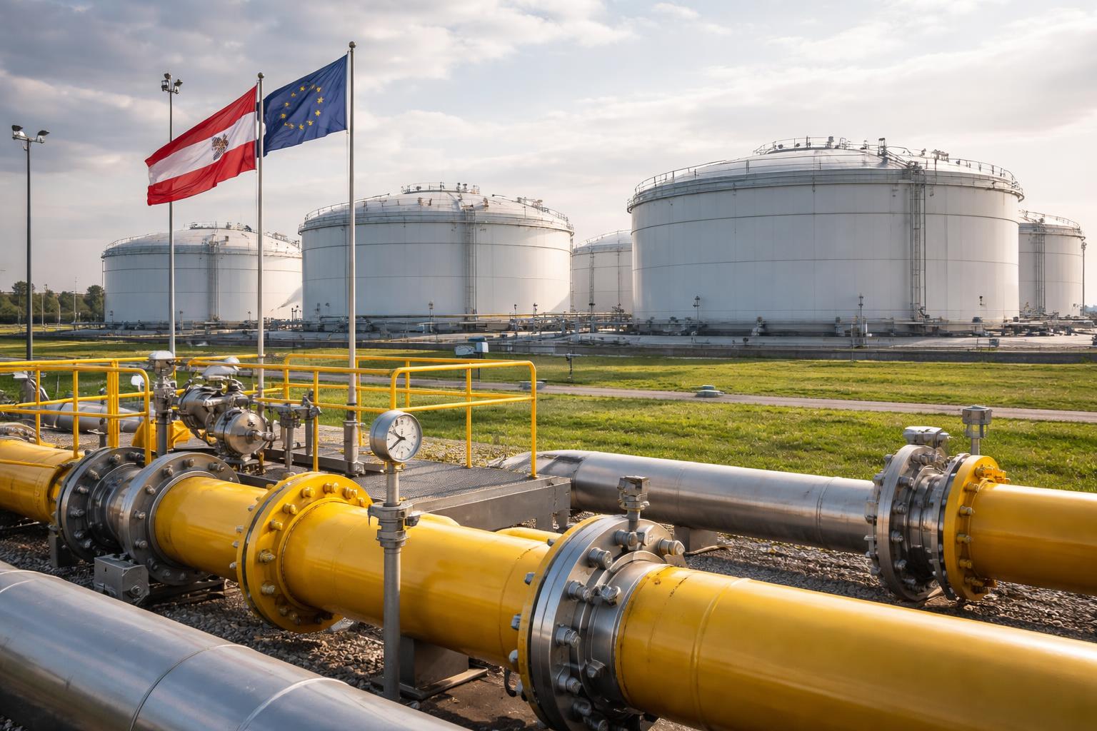 Redaktionelle Szene zum Thema „Gasreserve bis 2029: Nationalrat vor Beschluss über Verlängerung“