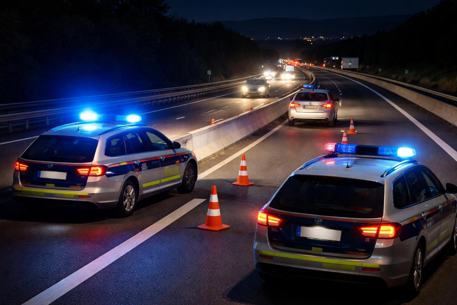 Redaktionelle Szene zum Thema „Geisterfahrer auf der S7 gestoppt: Rascher Einsatz verhinderte Schlimmeres“