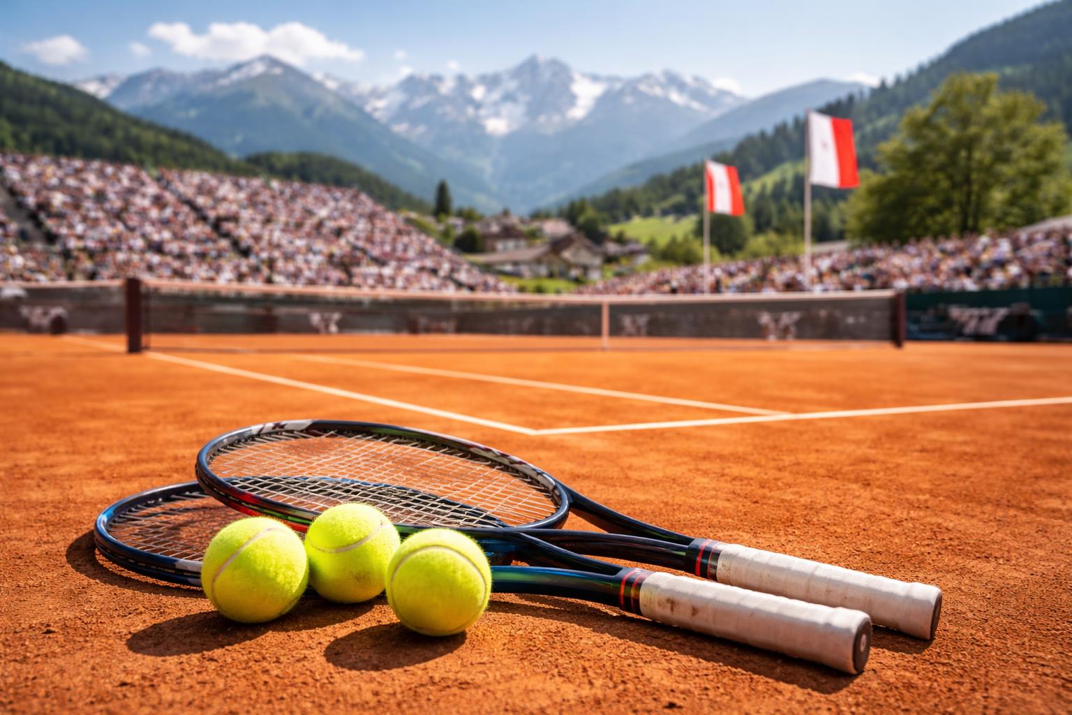 Redaktionelle Szene zum Thema „Generali Open Kitzbühel startet mit vier Österreicherinnen und Österreichern im Hauptbewerb“