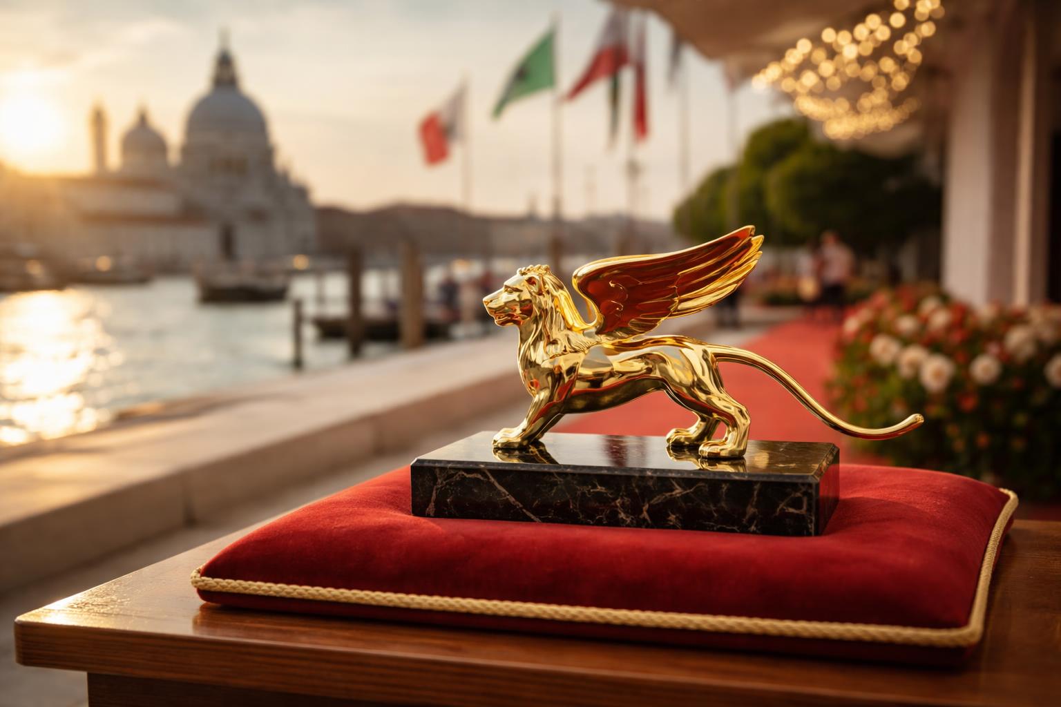 Redaktionelle Szene zum Thema „George Clooney erhält in Venedig den Goldenen Löwen für sein Lebenswerk“