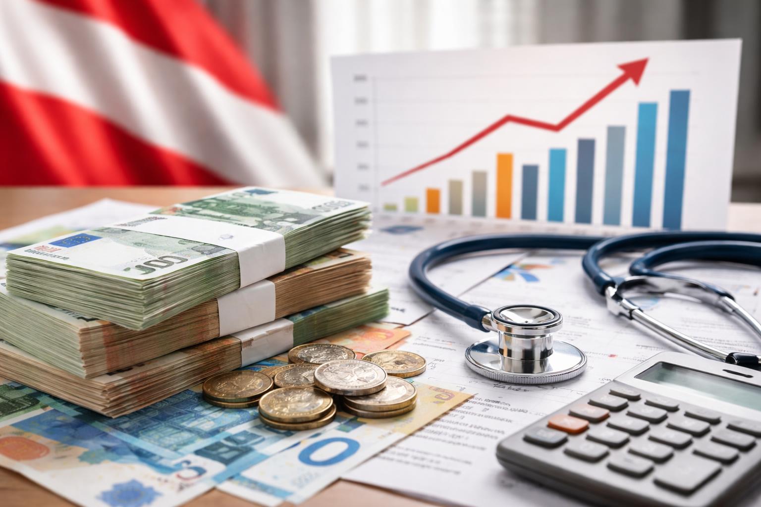 Redaktionelle Szene zum Thema „Gesundheitsausgaben 2025 auf 61,3 Milliarden Euro gestiegen“