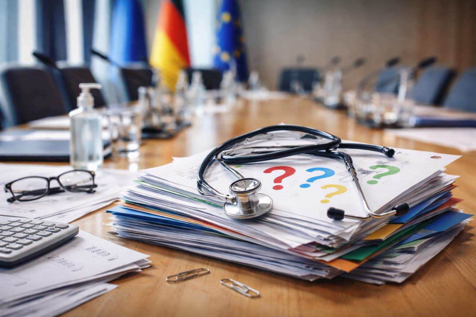 Redaktionelle Szene zum Thema „Gesundheitsreform gerät schon bei den ersten Fragen ins Stocken“