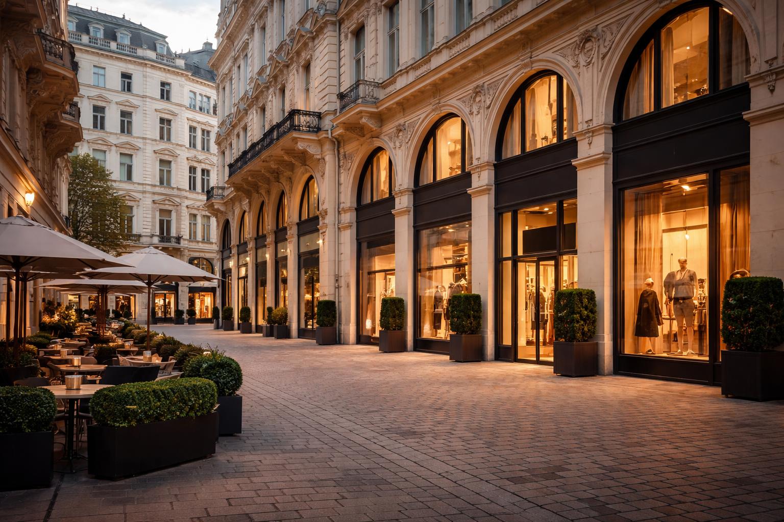 Redaktionelle Szene zum Thema „Goldenes Quartier soll verkauft werden: Wiener Luxusimmobilie mit 458 Millionen Euro bewertet“