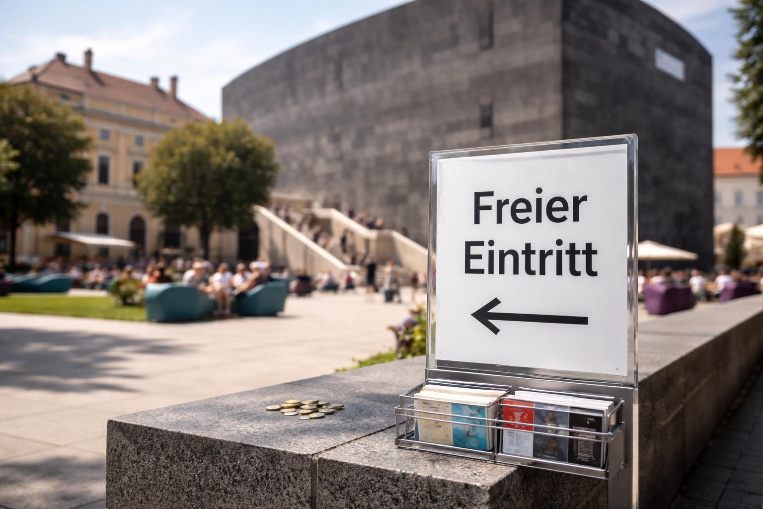 Redaktionelle Szene zum Thema „Gratiseintritt im Mumok sorgt für Diskussionen“