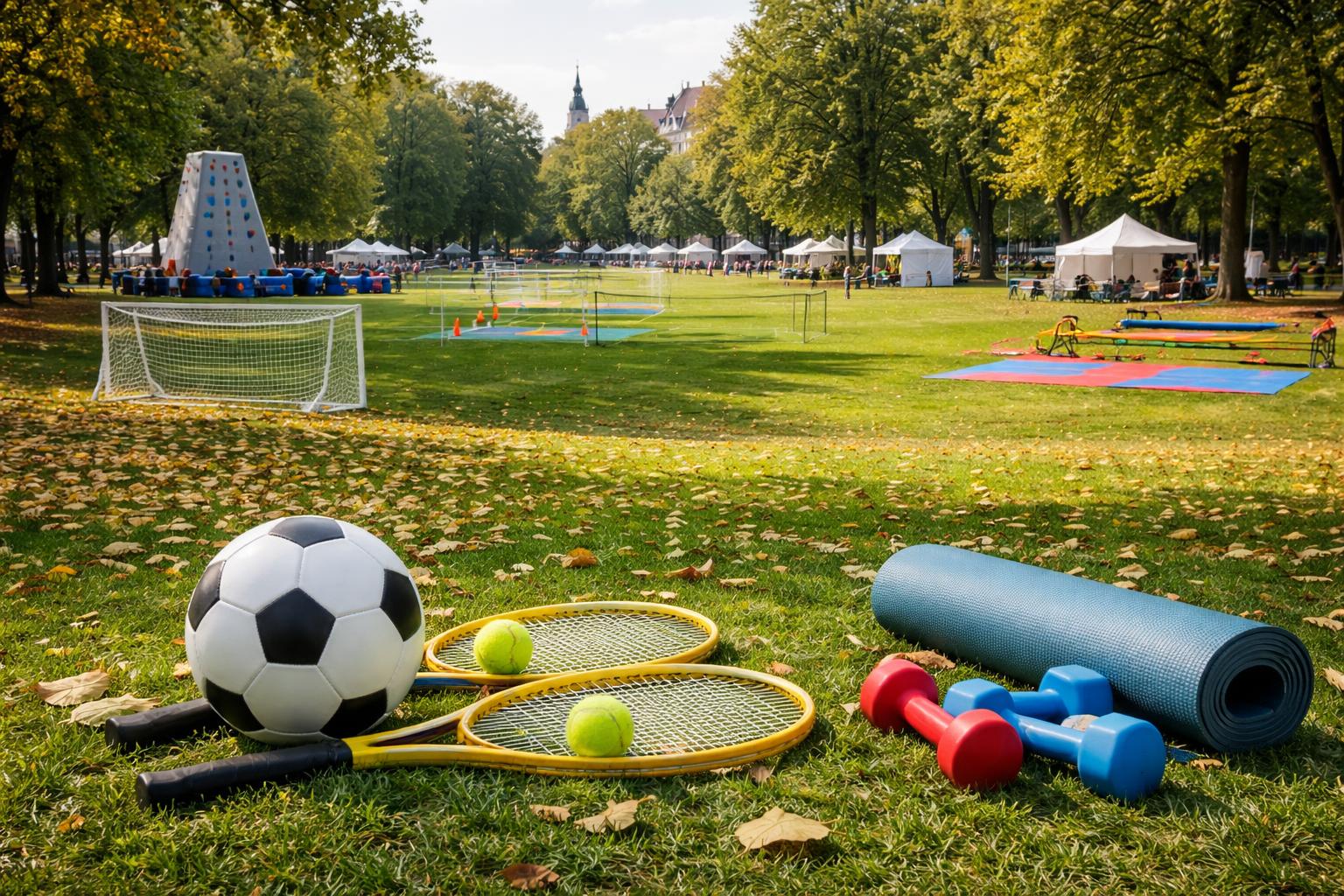 Redaktionelle Szene zum Thema „Grazer Stadtpark wird am 13. September zum Sportareal“