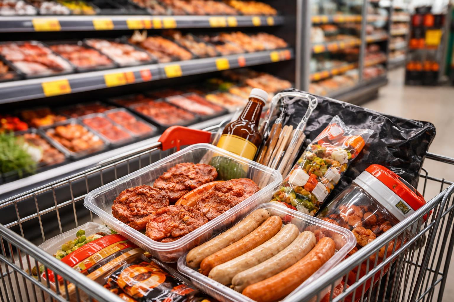 Redaktionelle Szene zum Thema „Grillen günstiger machen: Wo sich beim Einkauf in Österreich sparen lässt“