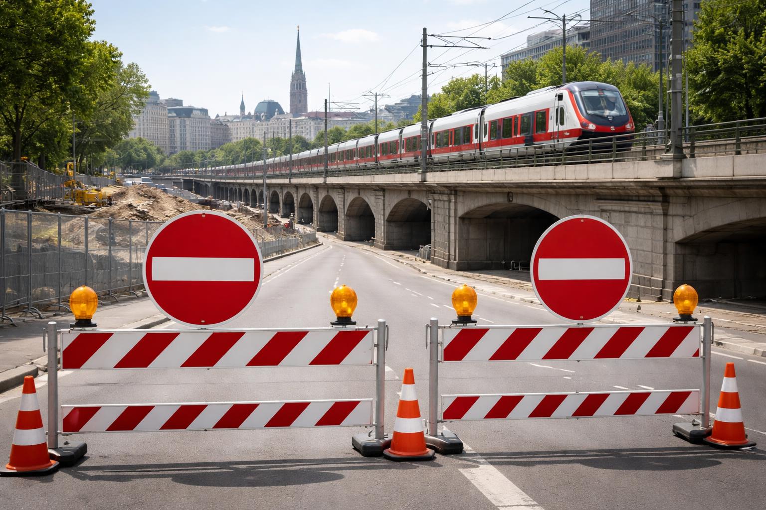 Redaktionelle Szene zum Thema „Grüne fordern Fahrverbot für Autos rund um die Wiener Stammstrecke“