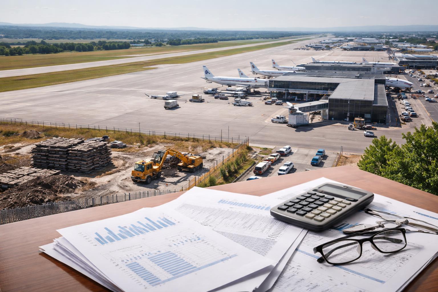 Redaktionelle Szene zum Thema „Gutachten sieht für Linzer Flughafen nur Minimalwert“