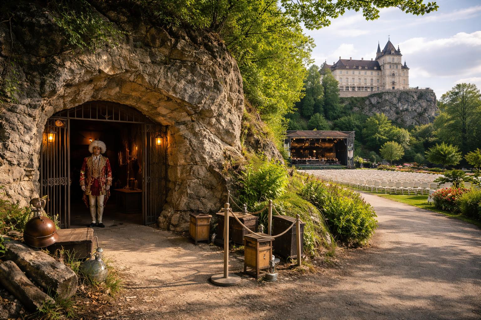 Redaktionelle Szene zum Thema „Habsburger im Stollen und „Wiener Blut“ im Schloss“