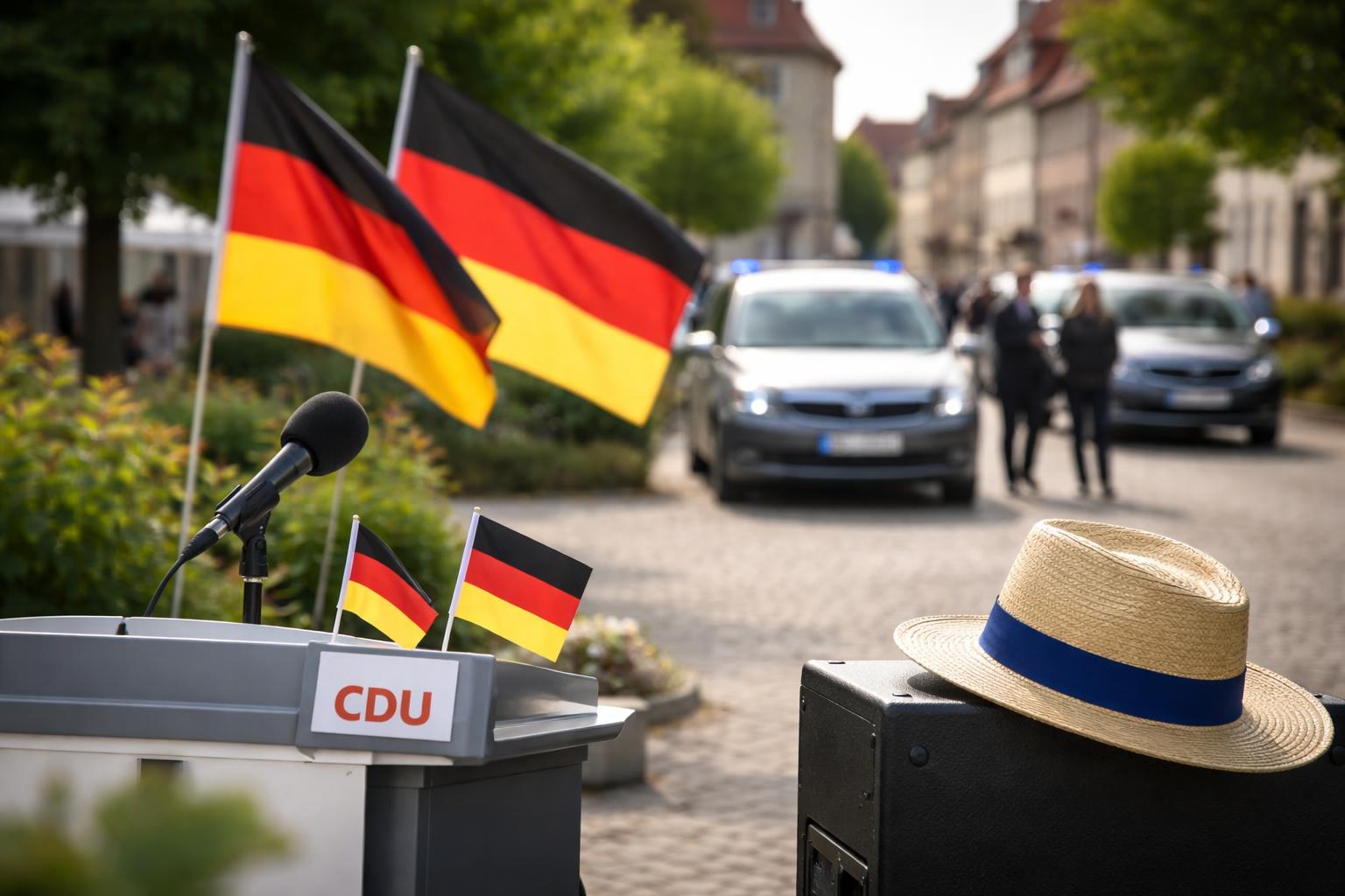 Redaktionelle Szene zum Thema „Hallervorden-Auftritt löst Streit in der CDU aus“