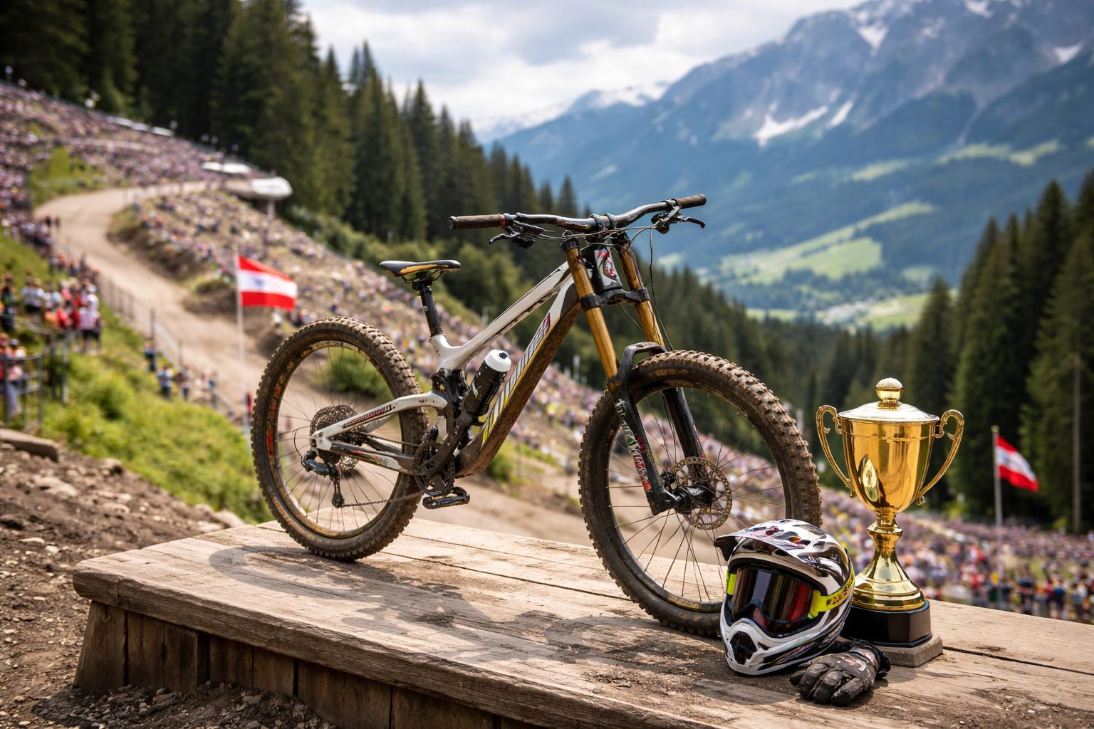 Redaktionelle Szene zum Thema „Höll gewinnt Heimrennen in Leogang und baut Weltcupführung aus“