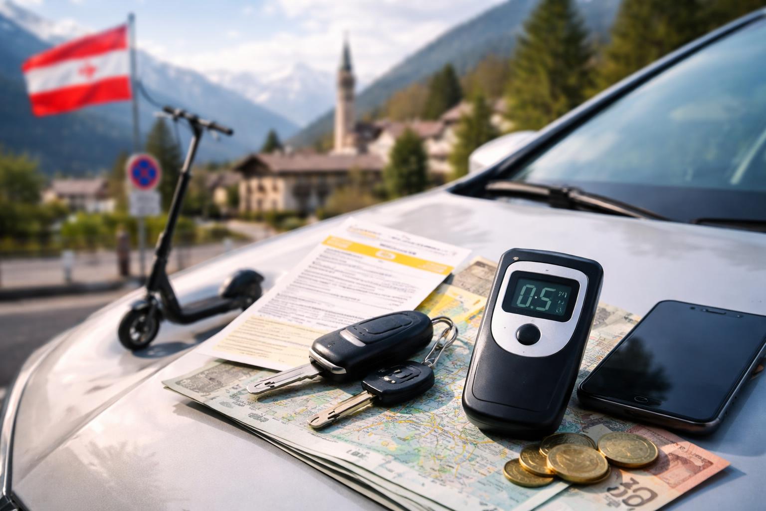 Redaktionelle Szene zum Thema „Hohe Strafen im Urlaub: Worauf Autofahrer im Ausland achten müssen“