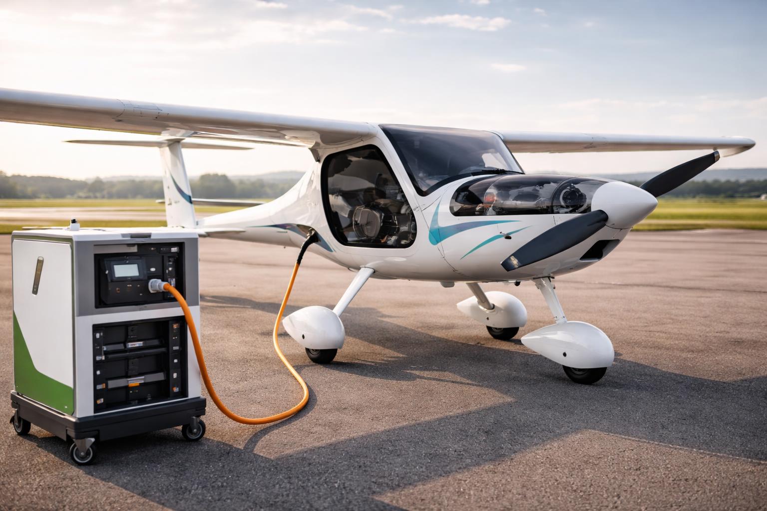 Redaktionelle Szene zum Thema „Hybride Antriebe setzen sich bei Elektroflugzeugen durch“