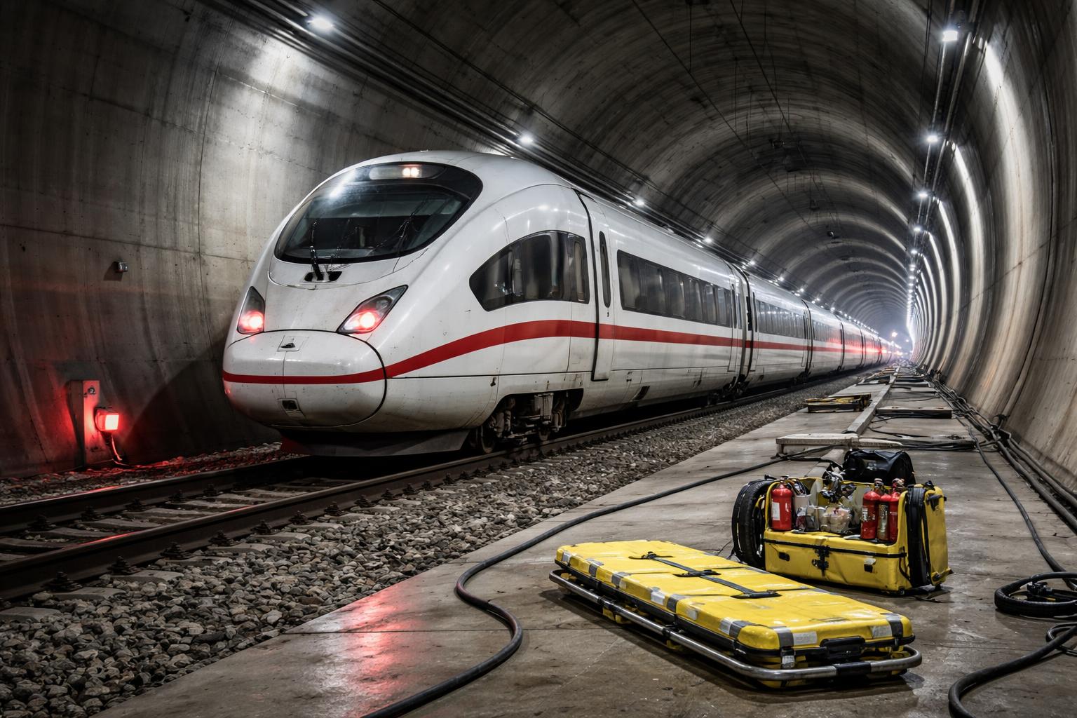 Redaktionelle Szene zum Thema „ICE im Tunnel Hadersdorf: Bericht legt Pannen bei Evakuierung offen“
