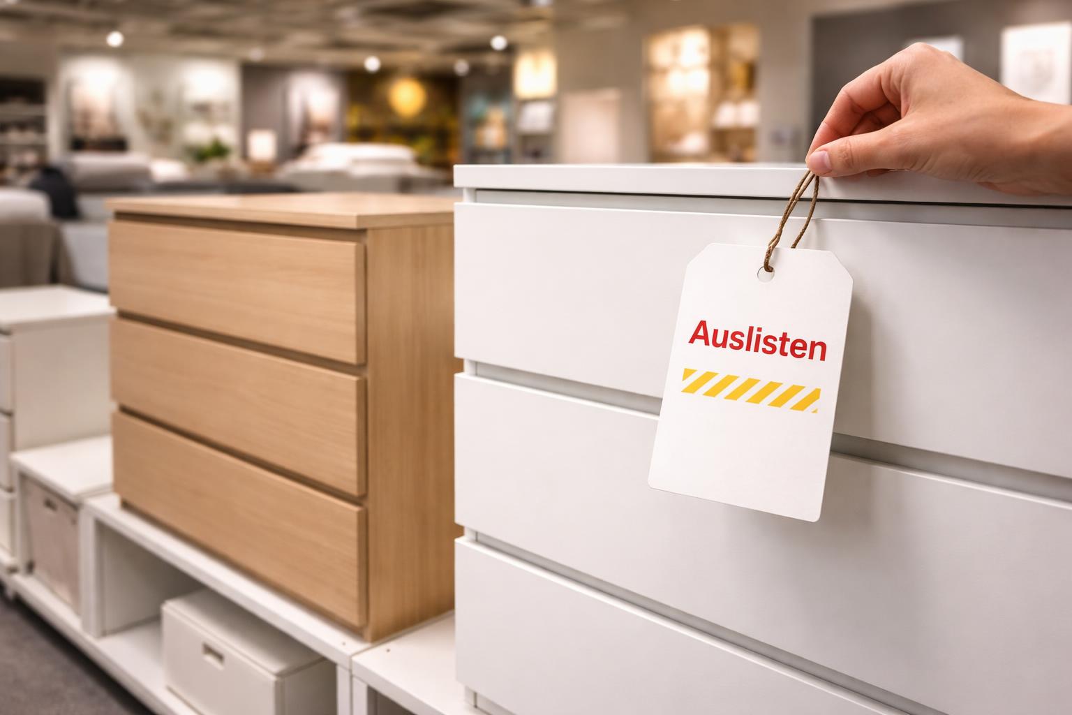Redaktionelle Szene zum Thema „IKEA nimmt Teile der MALM-Reihe schrittweise aus dem Sortiment“