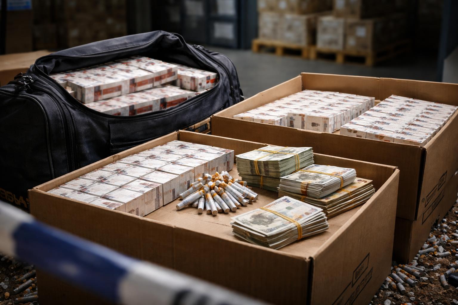 Redaktionelle Szene zum Thema „Illegale Zigaretten kosten den Staat Milliarden“